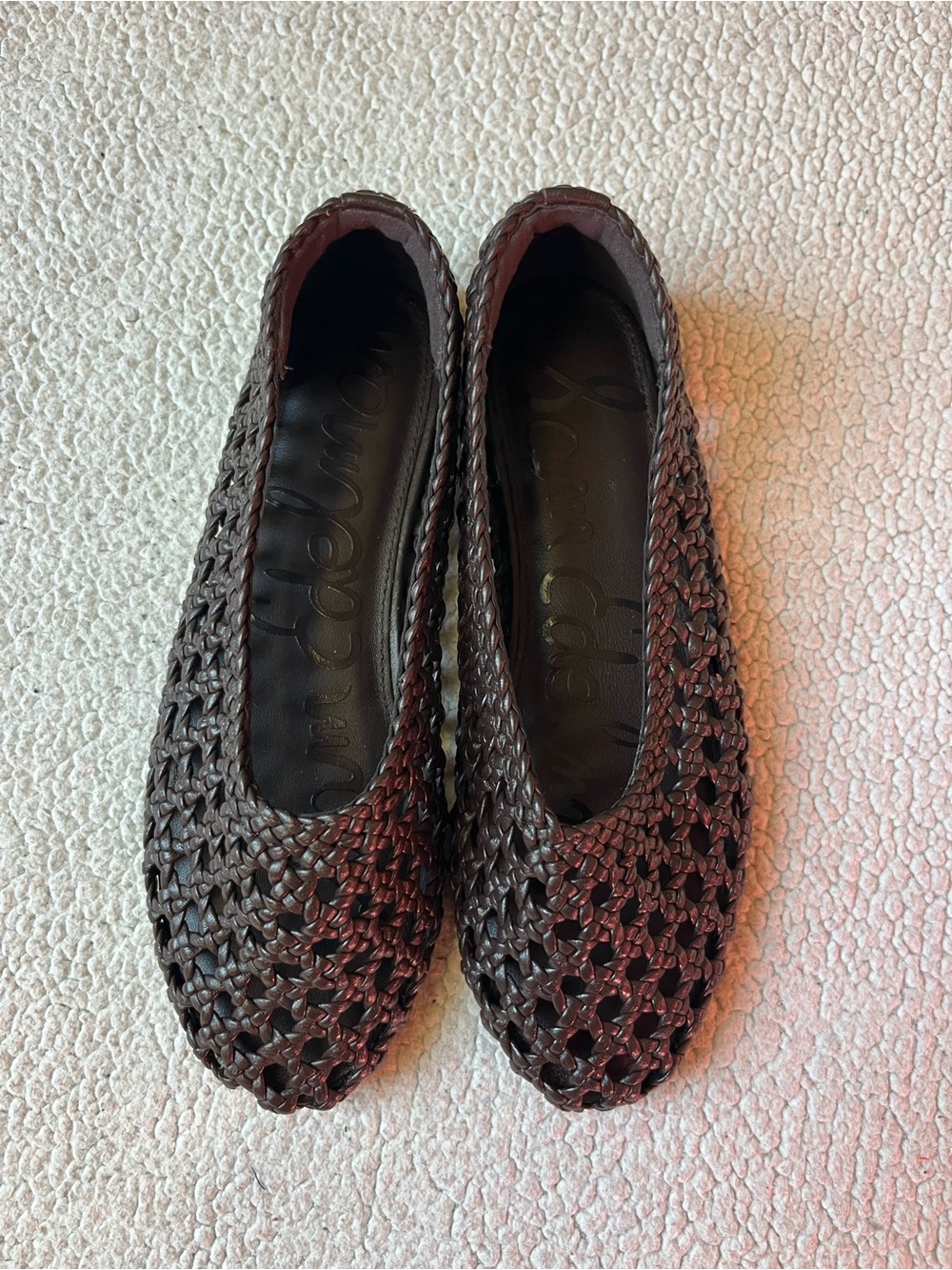 Sam Edelman Shira Woven Ballet Flats Brown Womens 5